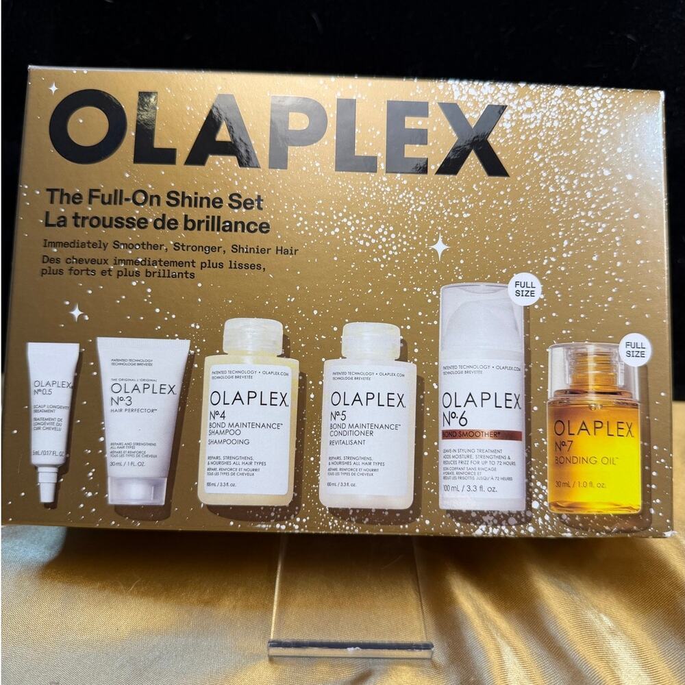 Olaplex Full‑On Shine Set – Limited Edition Bond Repair & Styling Kit NIB